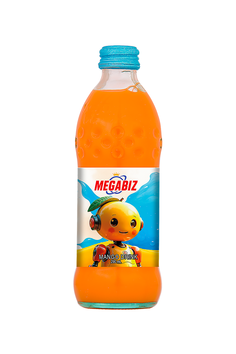 آبمیوه شیشه طعم انبه