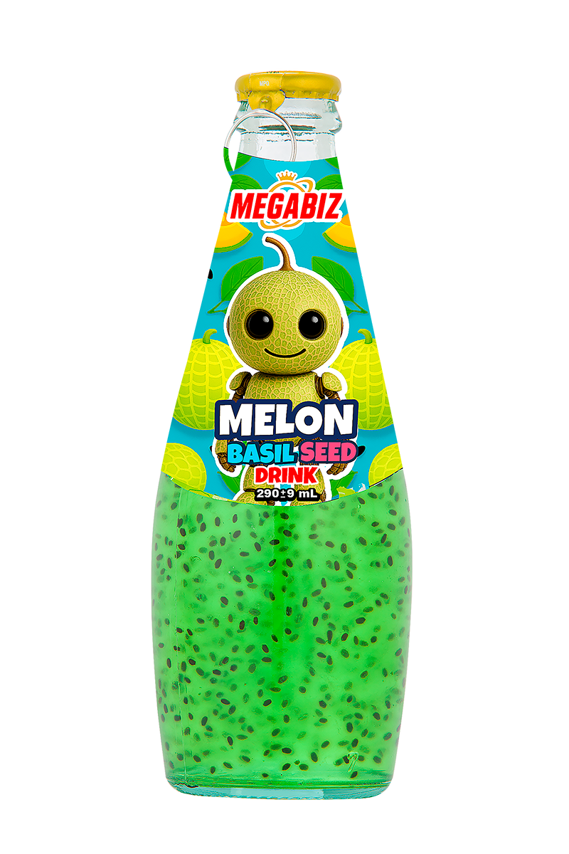 نوشیدنی تخم ریحان طعم طالبی